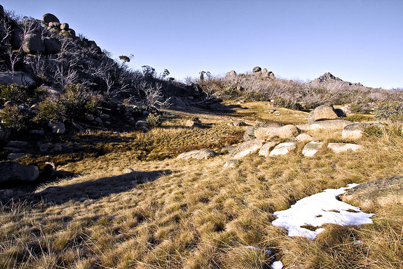 Snowfields in Spring, Mt Buffalo, Vic