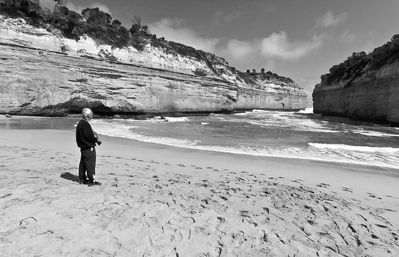 "Awaiting the Perfect Wave", Loch Ard Gorge, Vic